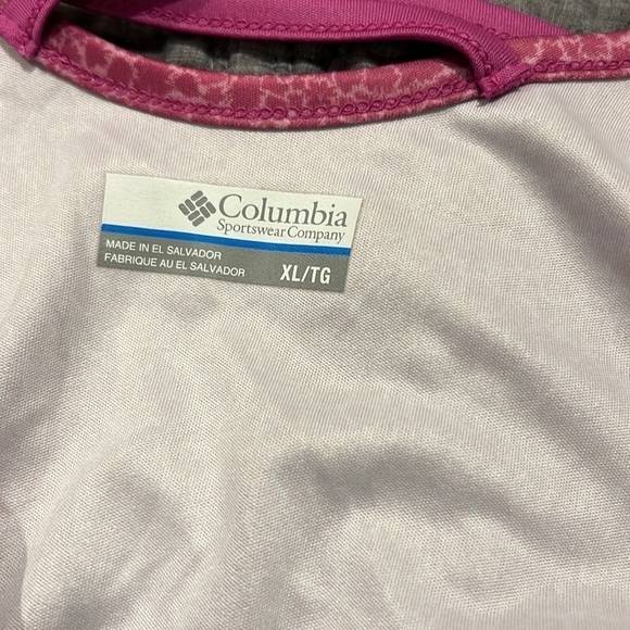 Columbia Womens Pink Leopard Omni Shade Long Sleeve Work Out Fishing Shirt XL - Picture 13 of 14